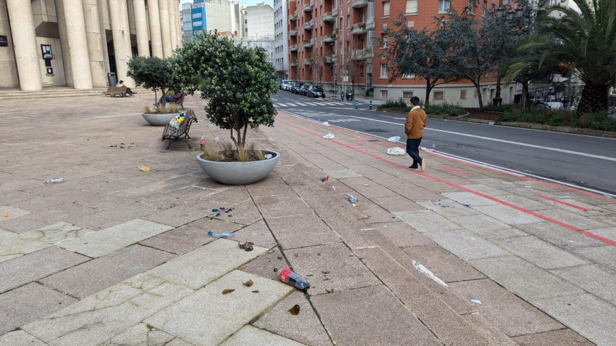 Alcoholemias y basura marcan un Fin de Año tranquilo en A Coruña