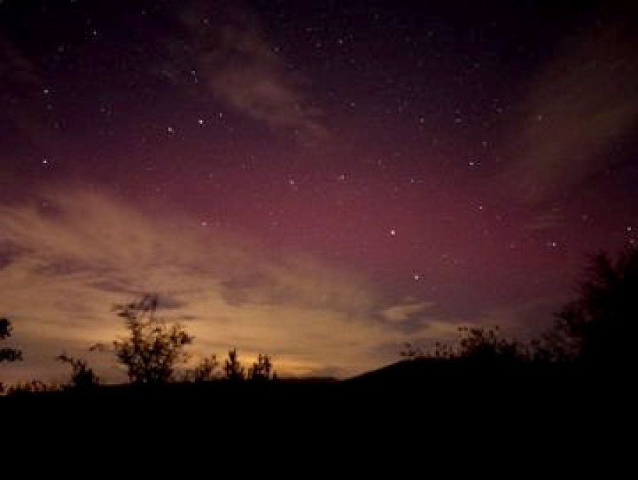 El primer día de 2025 trae de nuevo auroras boreales a tierras coruñesas