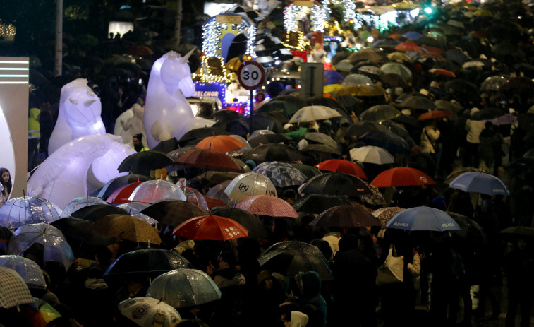 La meteorología pone en jaque a la cabalgata de Reyes de A Coruña