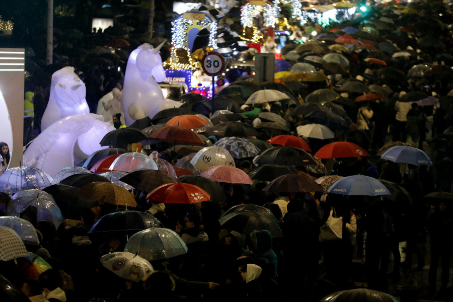 La meteorología pone en jaque a la cabalgata de Reyes de A Coruña