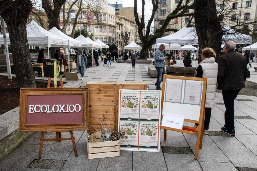 La plaza de España acoge este domingo el primer mercado ecológico de 2025