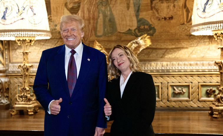 Visita sorpresa de la primera ministra italiana, Giorgia Meloni, a Donald Trump