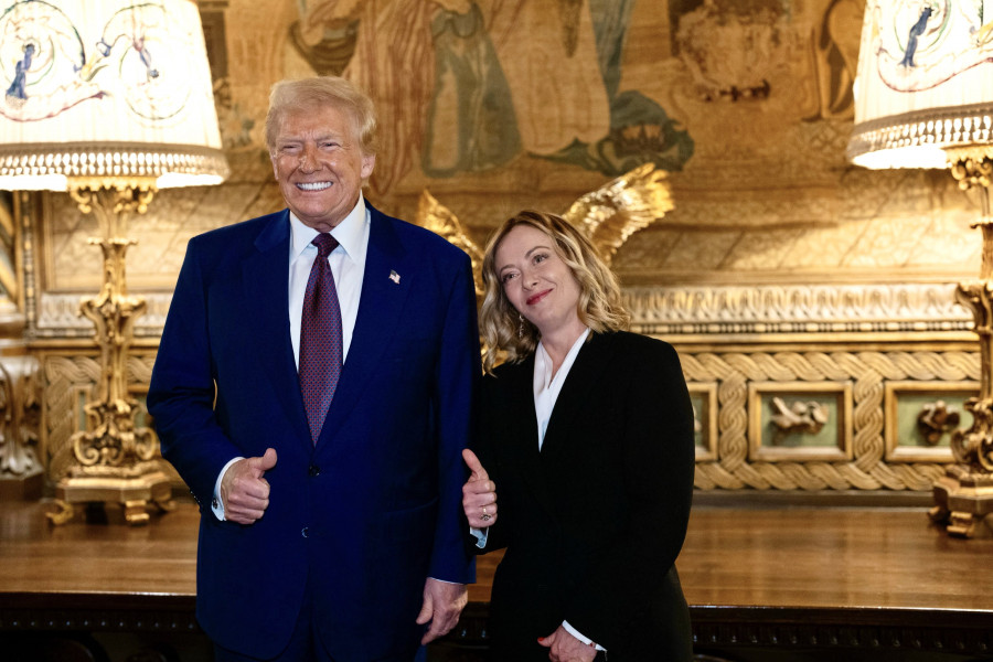 Visita sorpresa de la primera ministra italiana, Giorgia Meloni, a Donald Trump