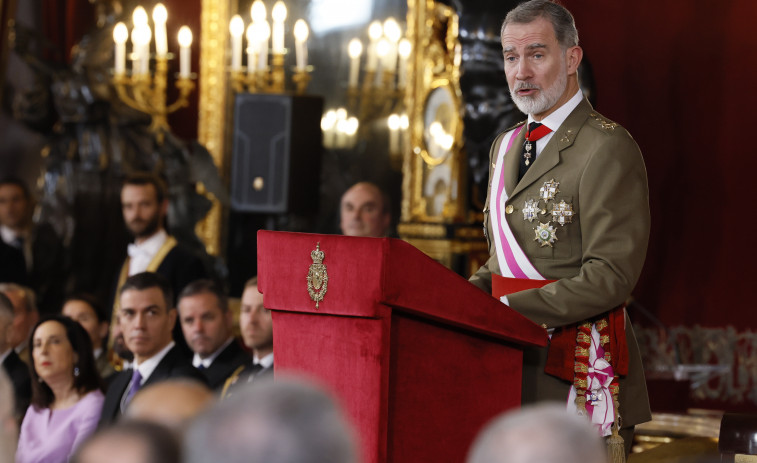 El Rey ensalza la labor de las Fuerzas Armadas en la dana