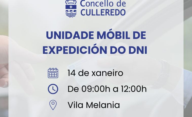 La unidad móvil para renovar el DNI estará en Culleredo el 14 de enero