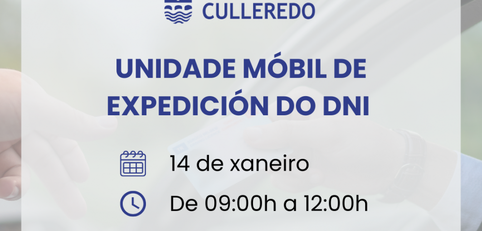 La unidad móvil para renovar el DNI estará en Culleredo el 14 de enero