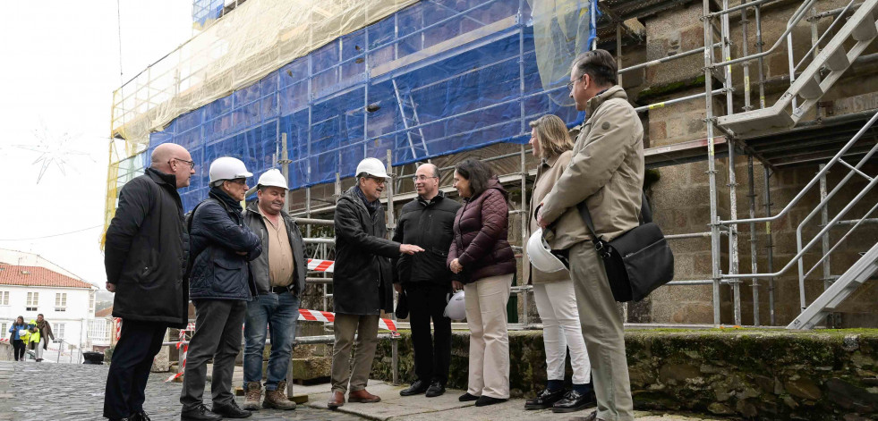 Las obras de Santa María do Azougue de Betanzos estarán acabadas para la Semana Santa