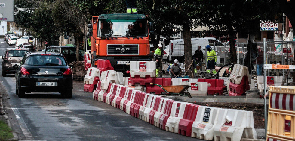 El final de la reforma de la avenida de Santa Cristina se retrasa hasta marzo