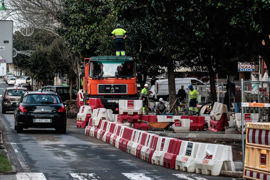 El final de la reforma de la avenida de Santa Cristina se retrasa hasta marzo