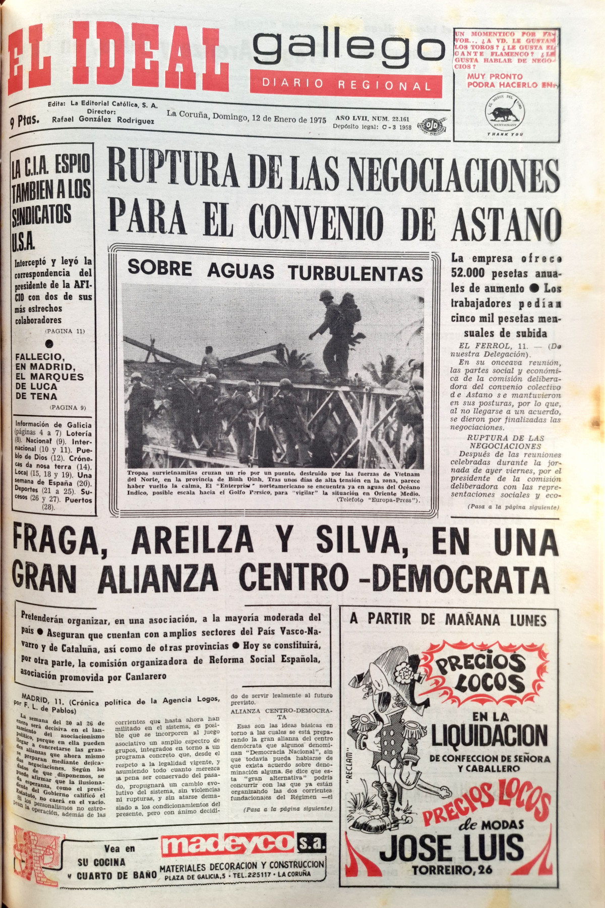 Portada 12 enero 1975