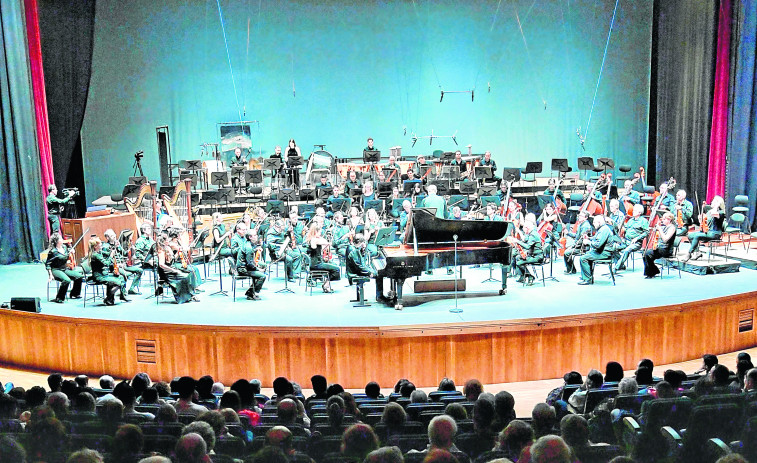 El lleno más insólito de la Orquesta Sinfónica de Galicia desde su fundación llegó a golpe de piano