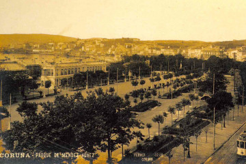 Parque de Mendez Nuñez a principios del siglo XX