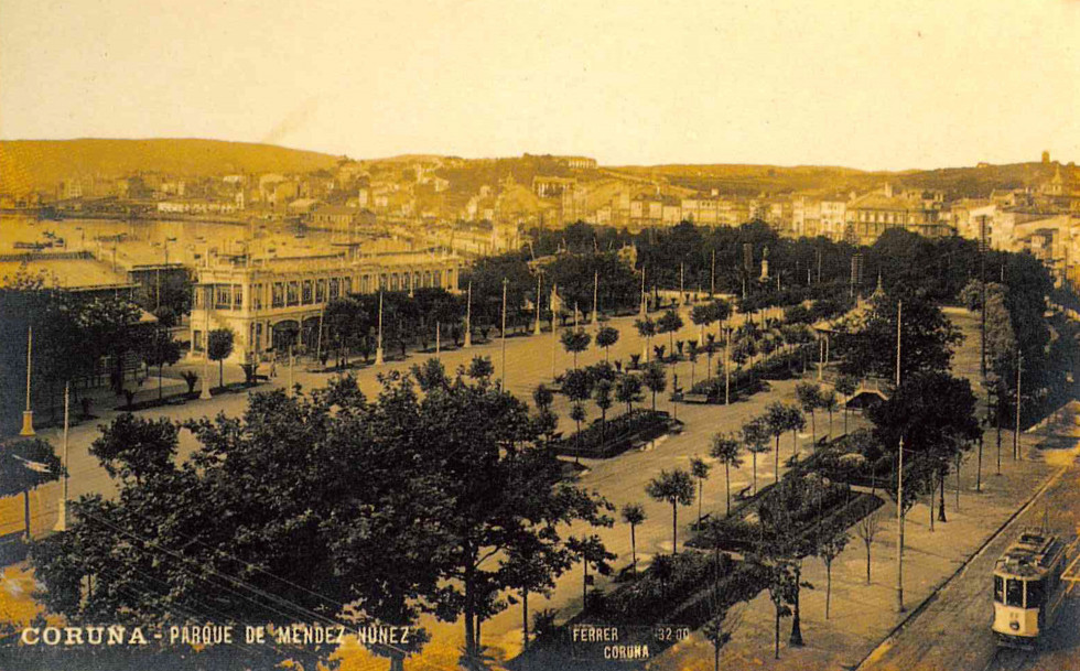 Parque de Mendez Nuñez a principios del siglo XX