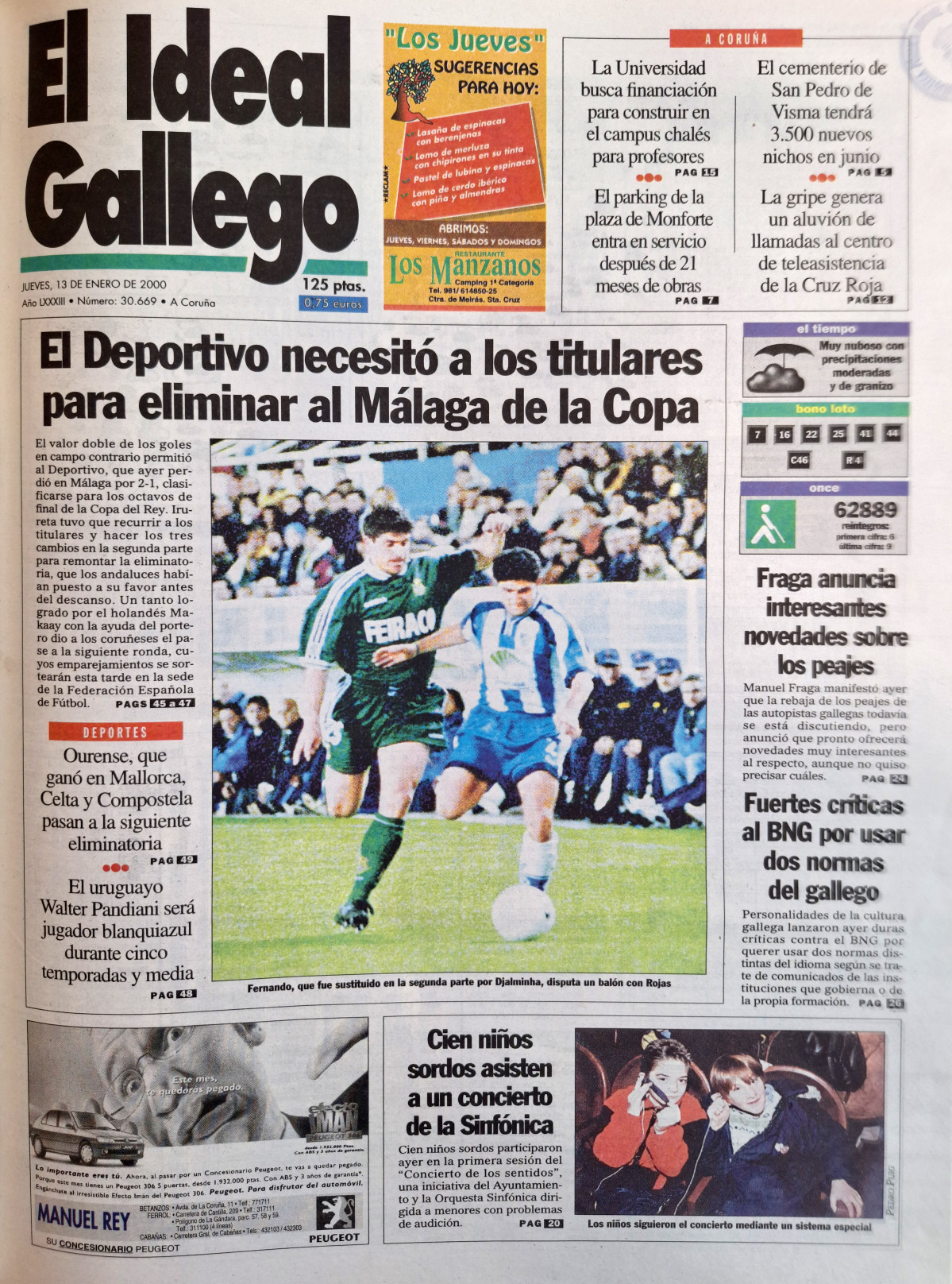 Portada 13 enero 2000