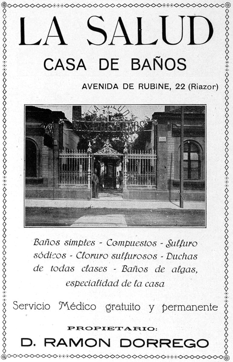 Publicidad La Salud Casa de Bau00f1os 1925