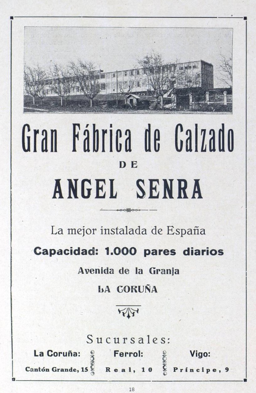 Publicidad Calzado Angel Senra 1925