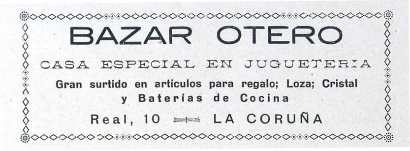 Publicidad Bazar Otero 1925