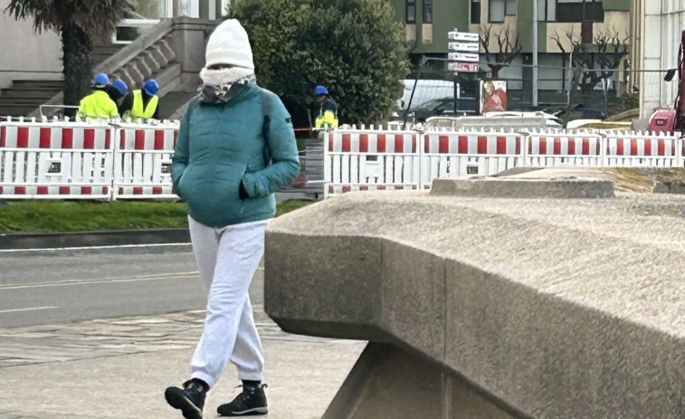 A Coruña se congela a 3 grados