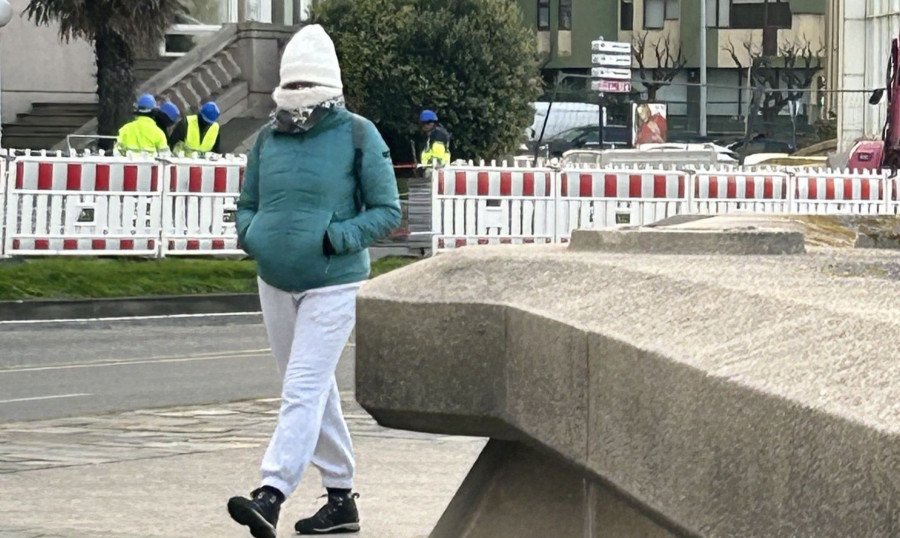 A Coruña se congela a 3 grados