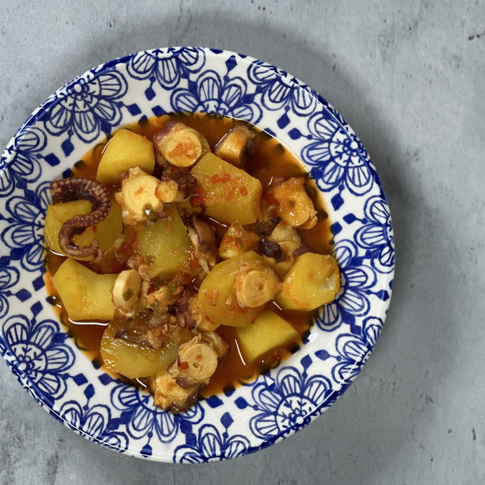 Receta de la semana: guiso de patatas con pulpo, por Marcos Serén