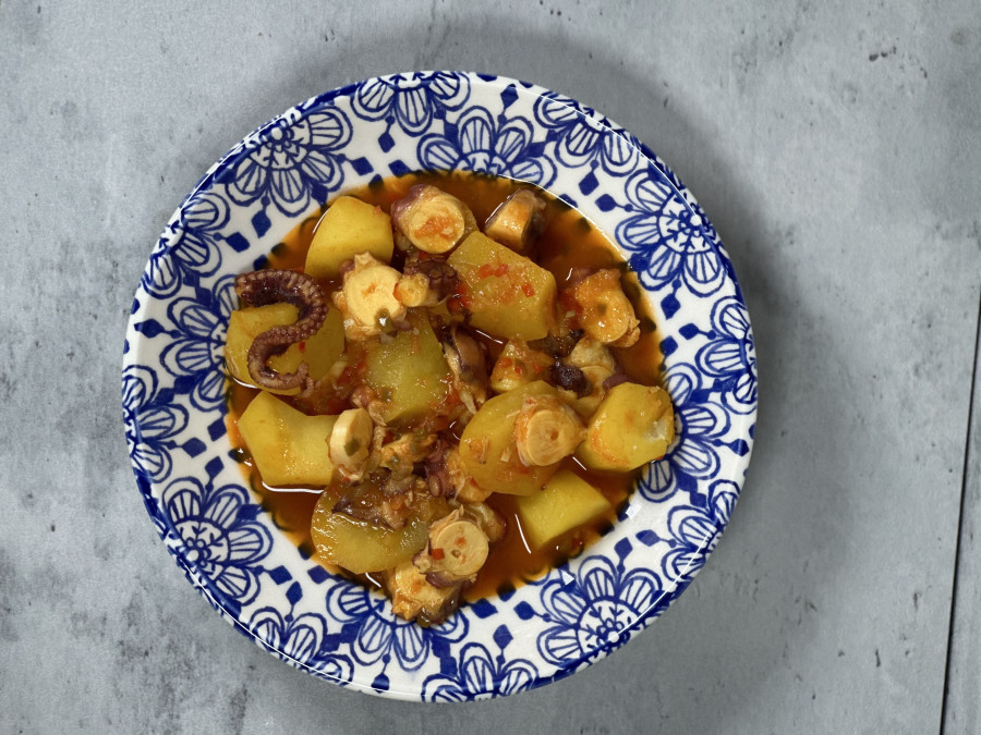 Receta de la semana: guiso de patatas con pulpo, por Marcos Serén