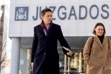 Errejón a su salida de los juzgados