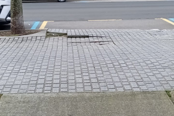 Mal estado de las aceras de la calle Caballeros (2)