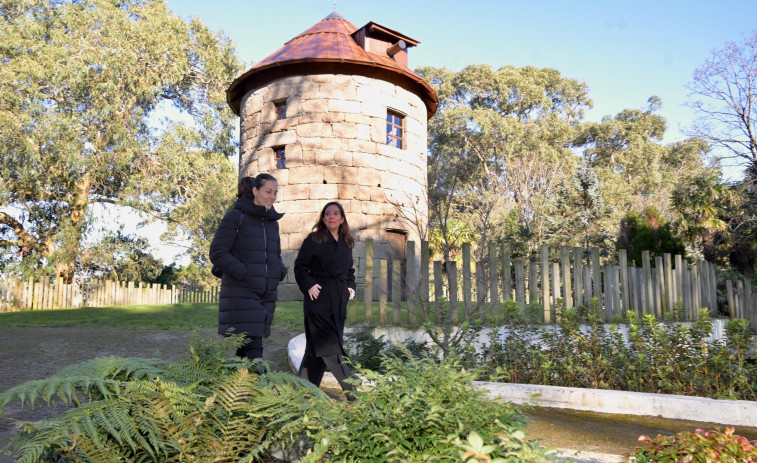 El molino de Santa Margarita, en A Coruña, estrena cubierta tras su restauración