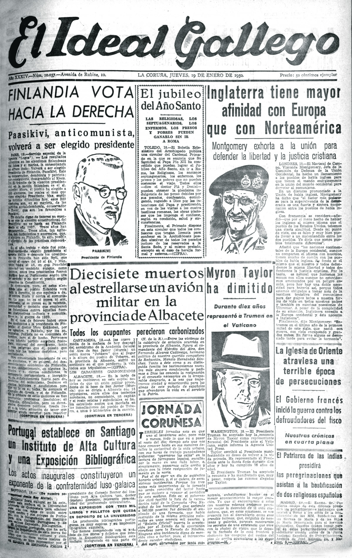 Portada 19 enero 1950 1