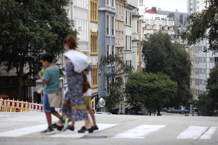 Avanza la obra de reurbanización de Pla y Cancela, que este lunes entrará en una nueva fase