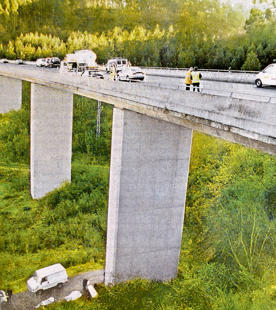 Hace 25 años | Dos hombres mueren al saltar por un viaducto para no ser atropellados