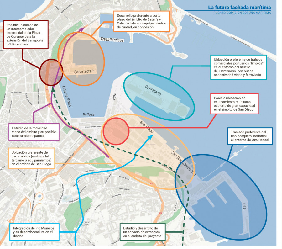 A Coruña planea levantar su particular Guggenheim  en Calvo Sotelo  o en Batería