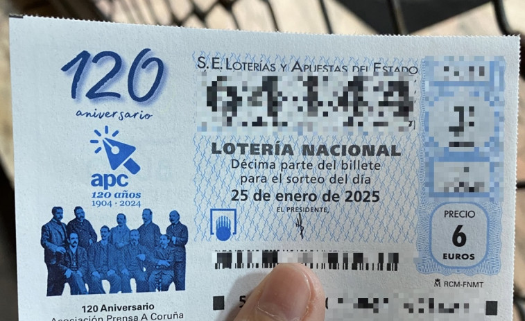 Lotería Nacional dedica el décimo del sorteo de este sábado al 120 aniversario de la Asociación de la Prensa de A Coruña