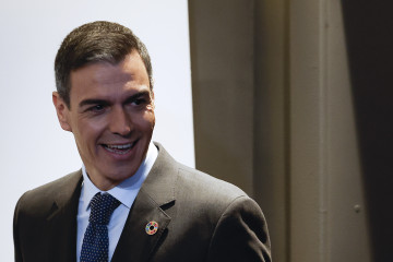 MADRID, 20/01/2025.- El presidente del Gobierno, Pedro Sánchez, llega a la jornada 'HispanIA 2040: cómo la inteligencia artificial mejorará nuestro futuro', dedicada a analizar el impacto que tendr