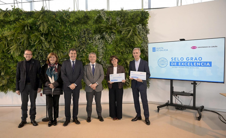 As titulacións de grao en Enxeñaría Informática e Fisioterapia da UDC reciben o Selo de Graos de Excelencia da Xunta de Galicia