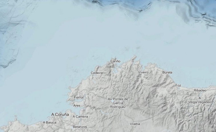 Un terremoto sacude el mar a menos de 100 kilómetros de la costa de A Coruña