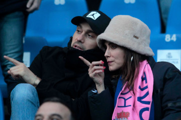 Irene Arcos y Dani Martínez en Riazor