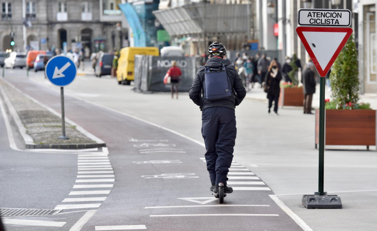 El uso de patinetes eléctricos creció un 7% en 2024 en A Coruña