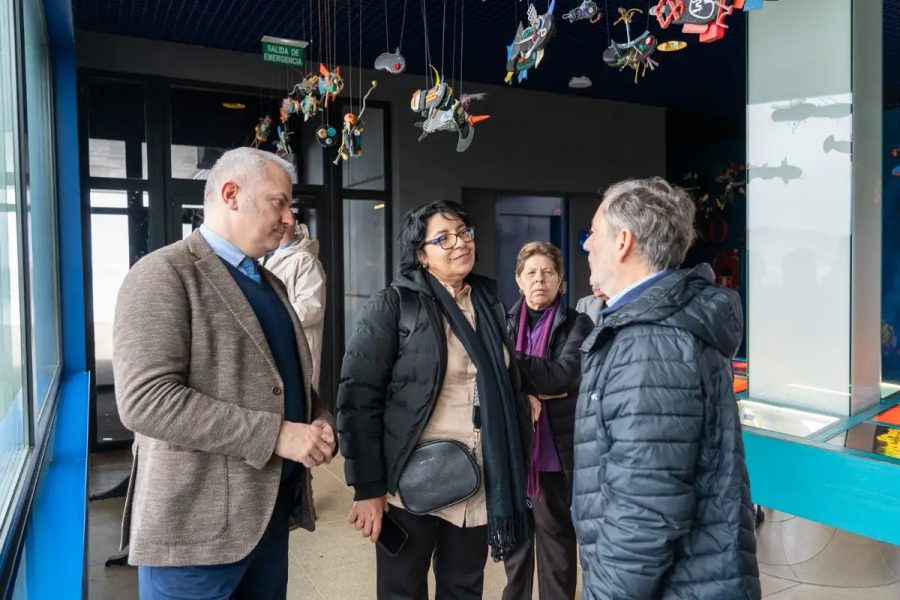 Una delegación de Cuba visita el Aquarium Finisterrae