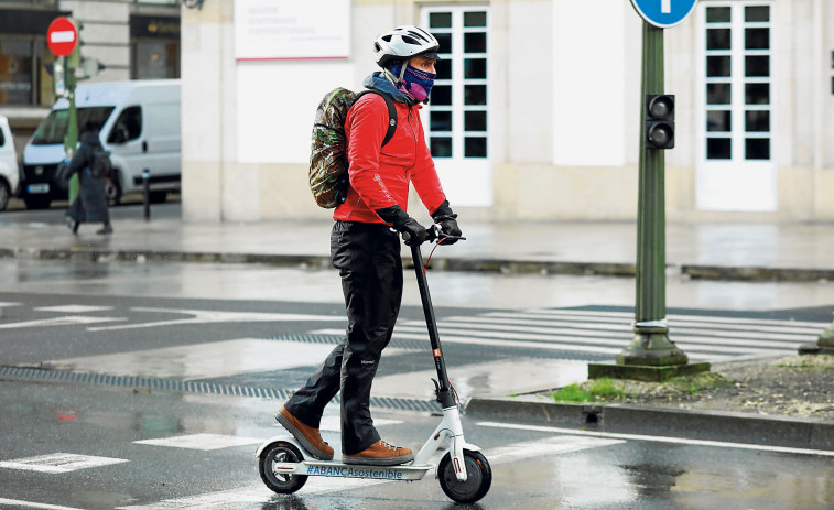 Crece el uso del patinete eléctrico: el 12% de los coruñeses afirma que lo utiliza