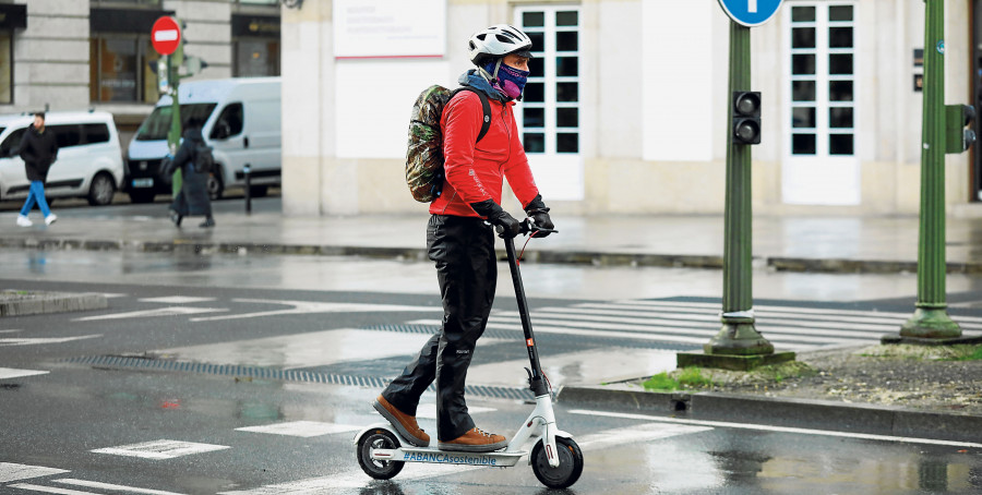 Crece el uso del patinete eléctrico: el 12% de los coruñeses afirma que lo utiliza