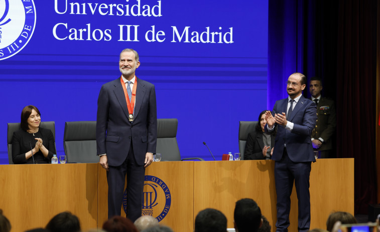 El rey Felipe VI recibe la Medalla de Honor de la Universidad Carlos III de Madrid