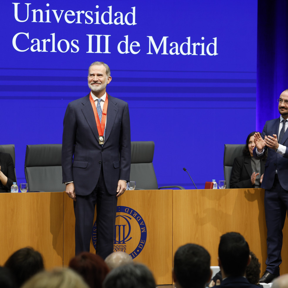 El rey Felipe VI recibe la Medalla de Honor de la Universidad Carlos III de Madrid