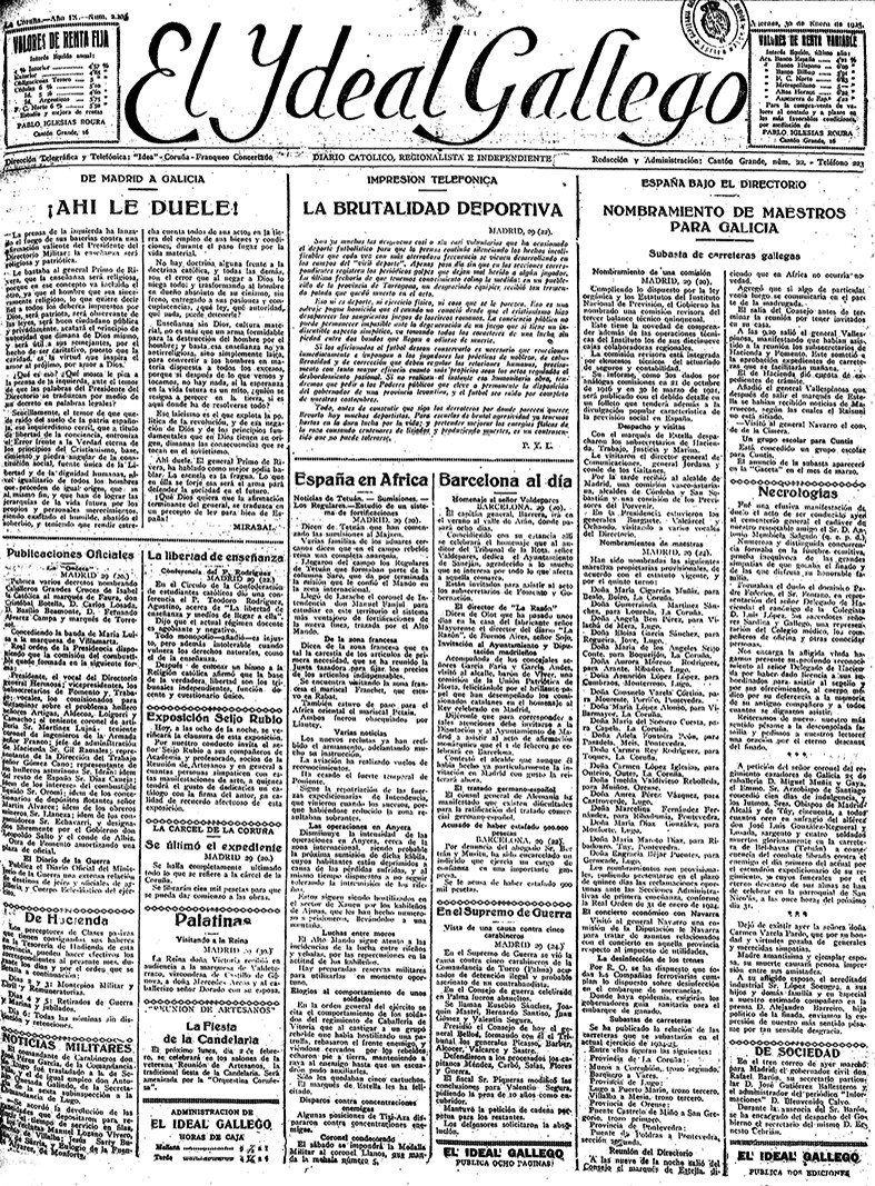 Portada 30 enero 1925