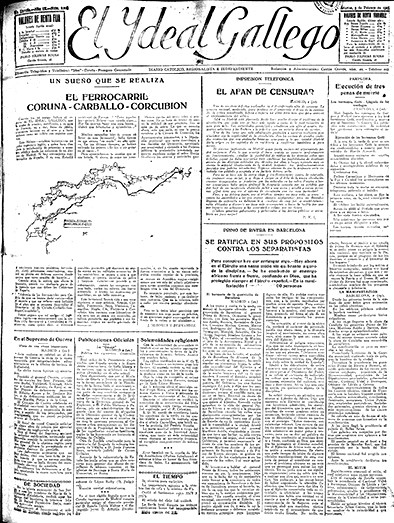 Portada 03 febrero 1925