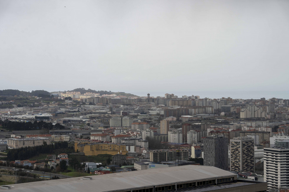 Vista de A Coruña desde A Zapateira  carlota blanco