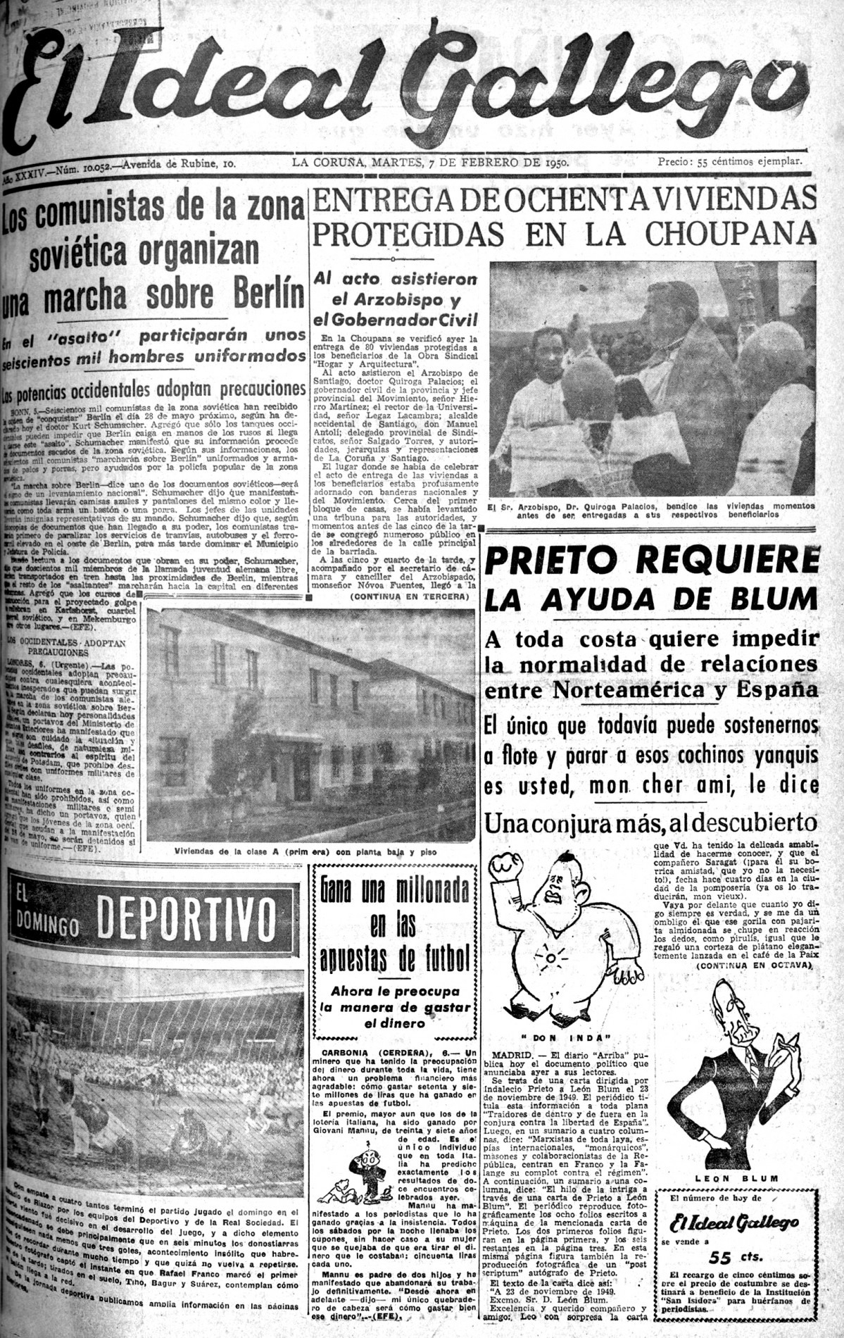 Portada 7 febrero 1950