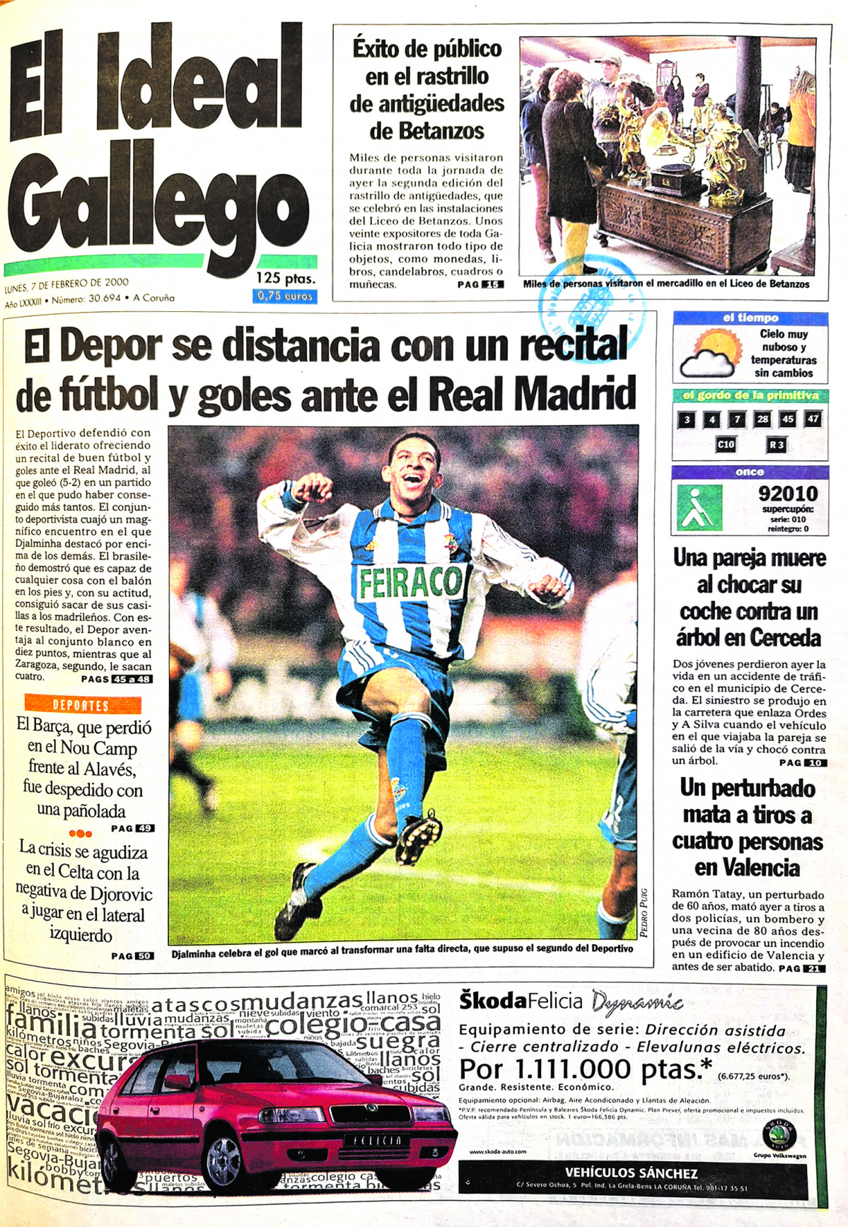 Portada 7 febrero 2000