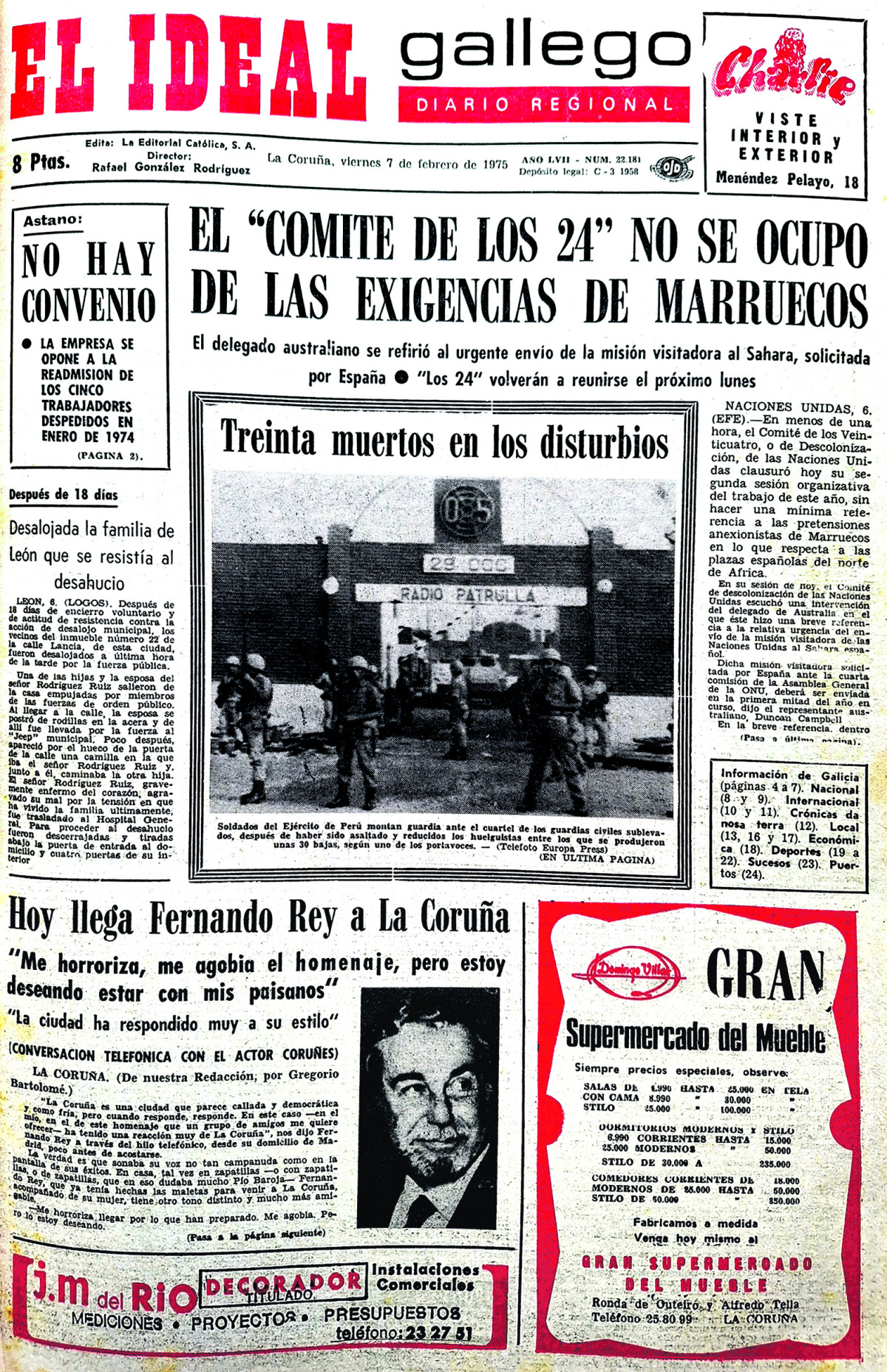 Portada 7 febrero 1975