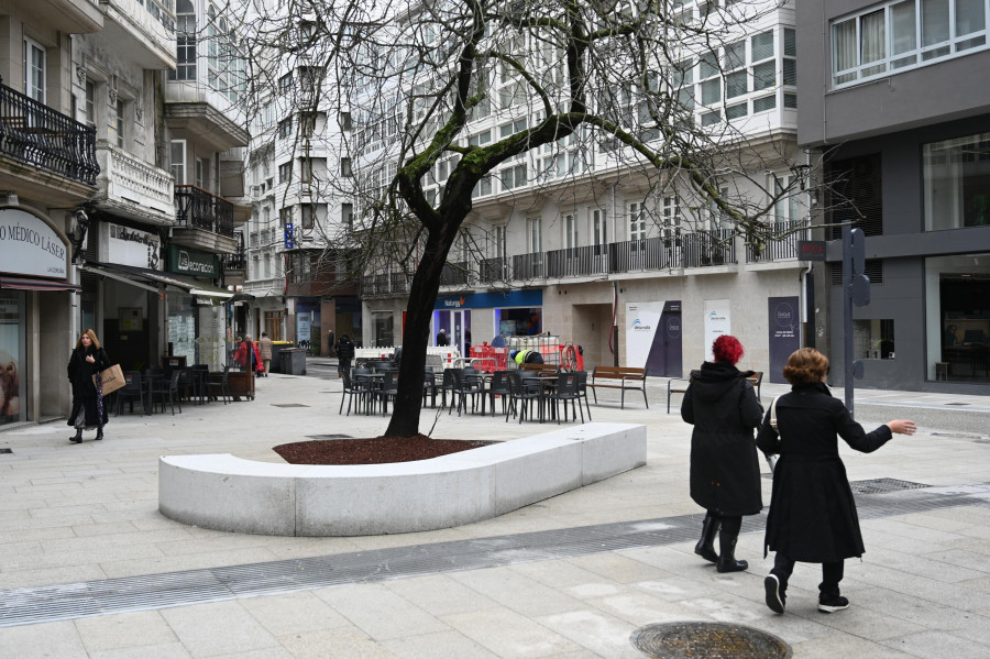 Un árbol de Judas y 74 moreras, los nuevos espacios verdes de San Andrés tras la reforma